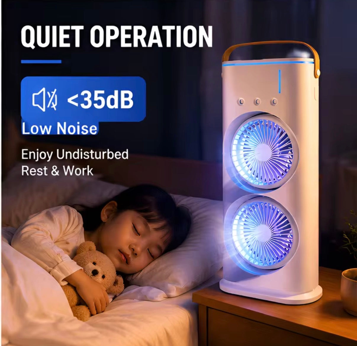 3 in 1 Dual-head Fan AIr Conditioner