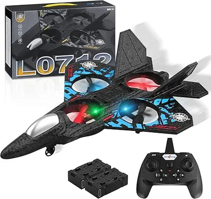 Foam aircraft stunt intelligent fixed height hover 360 °turnLED lights  fighter A gift for a boy RC Drones toy