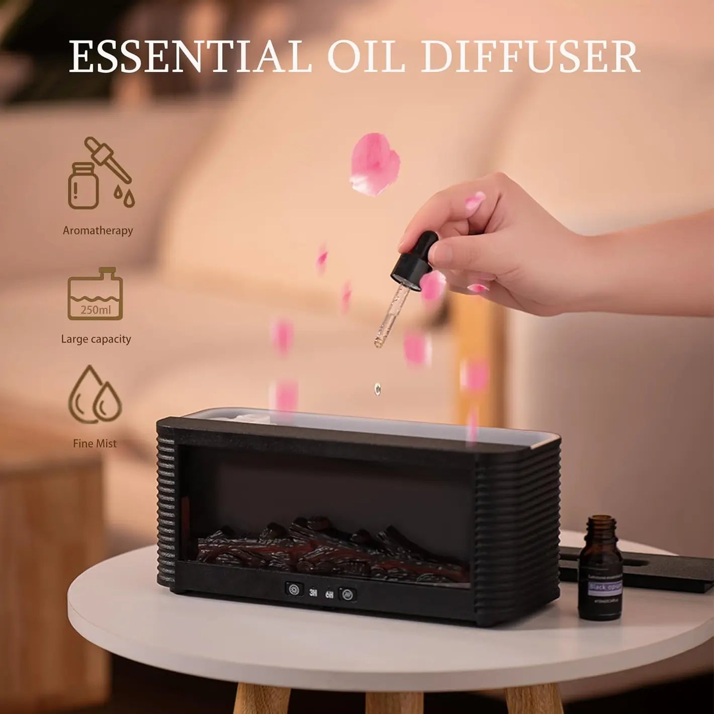 Fireplace Aroma Essential Oil Diffuser/Fire Humidifier