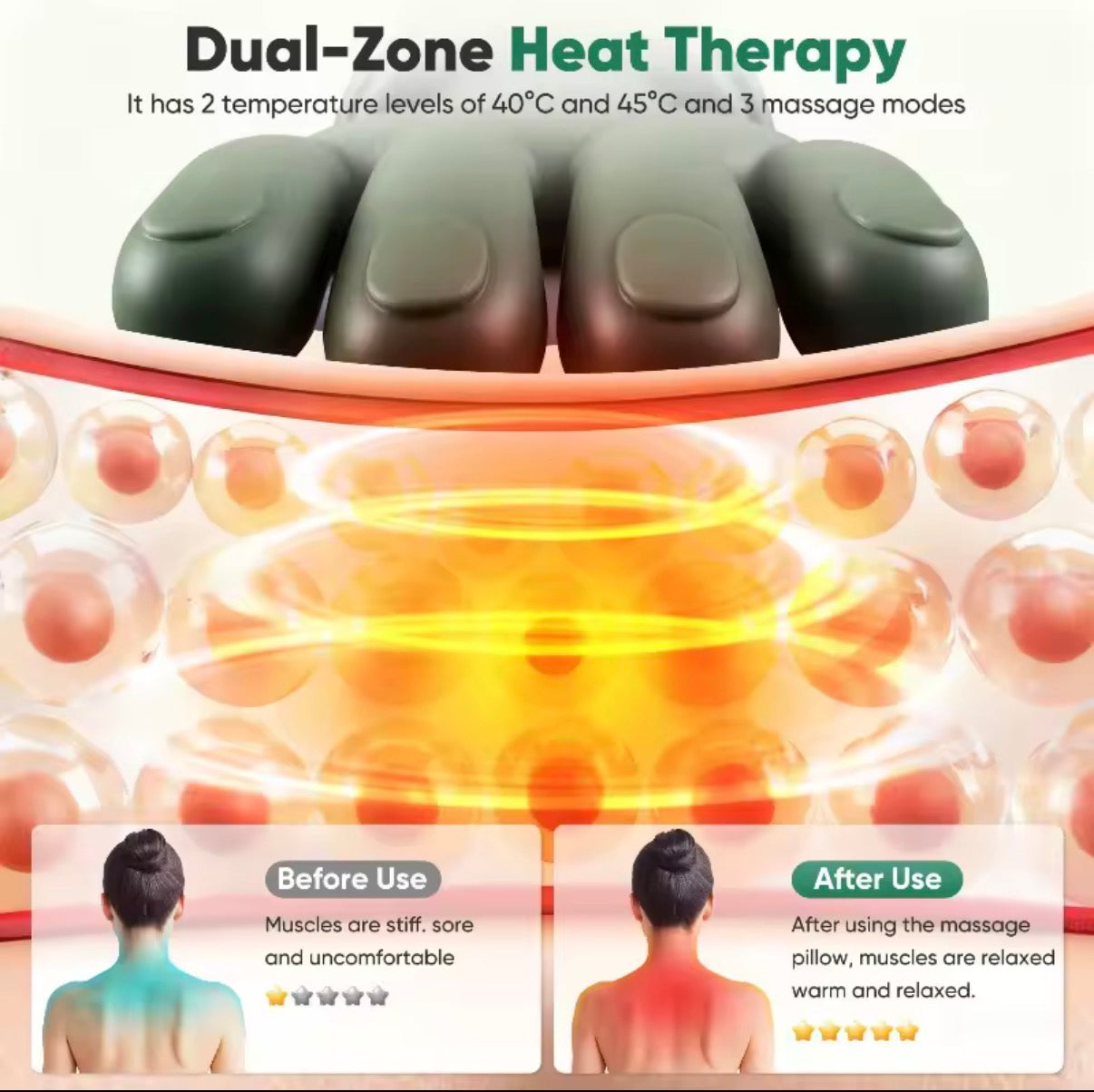 Bionic Finger Pressure Neck Massager Back and Shoulder Massager Electric Kneading Neck Deep Massage Muscle