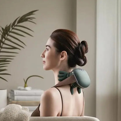 Bionic Finger Pressure Neck Massager Back and Shoulder Massager Electric Kneading Neck Deep Massage Muscle