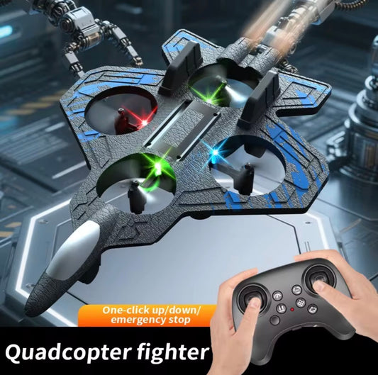 Foam aircraft stunt intelligent fixed height hover 360 °turnLED lights  fighter A gift for a boy RC Drones toy