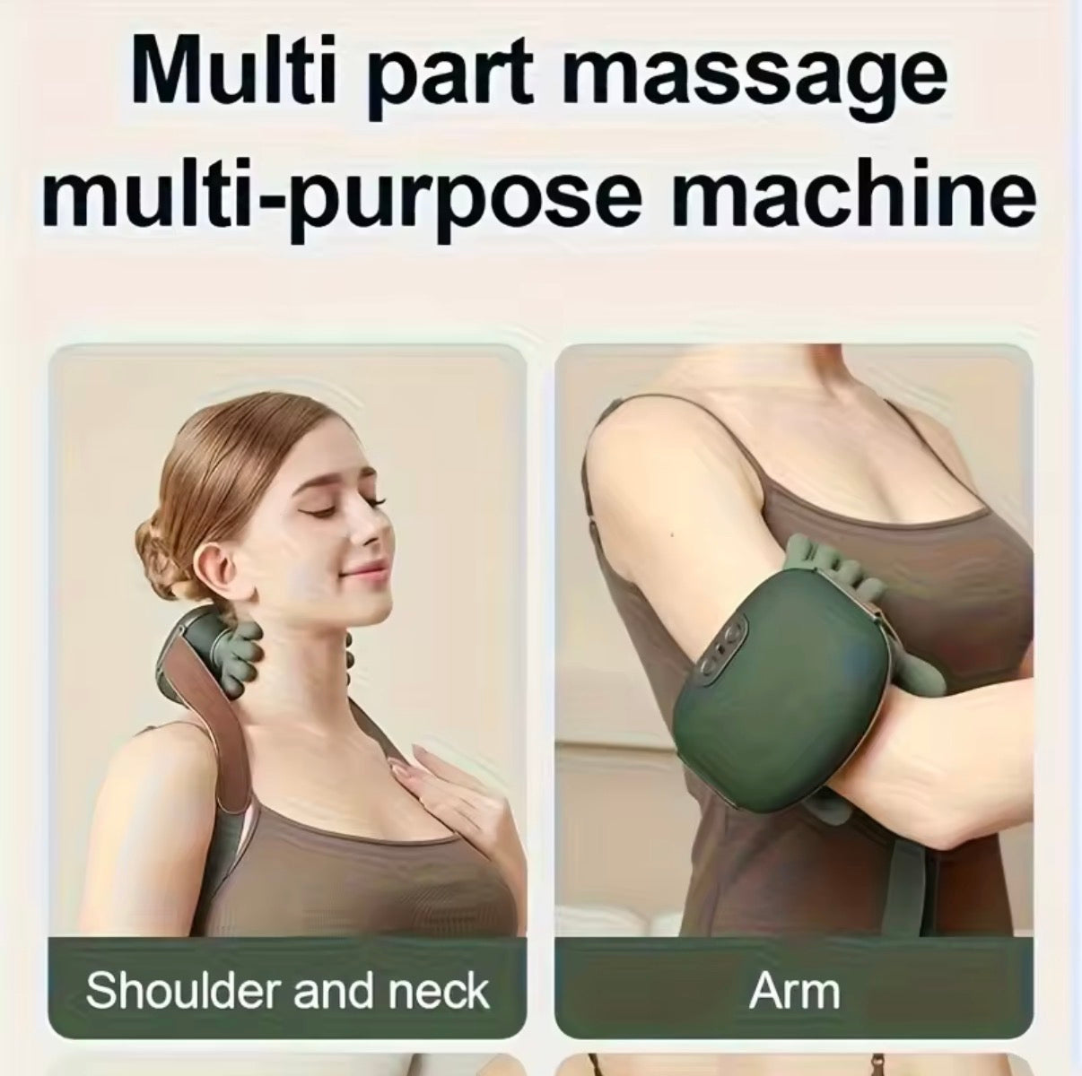 Bionic Finger Pressure Neck Massager Back and Shoulder Massager Electric Kneading Neck Deep Massage Muscle