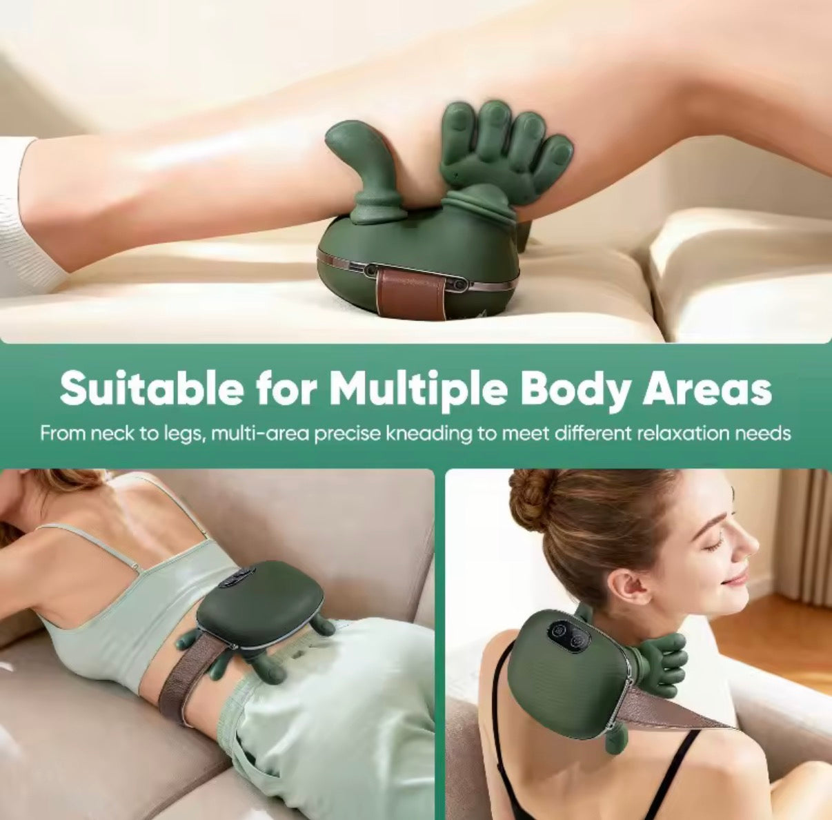 Bionic Finger Pressure Neck Massager Back and Shoulder Massager Electric Kneading Neck Deep Massage Muscle